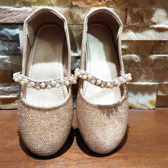 Dream Pairs Mary Jane Rose Gold Ballet Shoes Size 10 - Picture 1 of 4